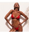 Roter sexy Bikini-Badeanzug
