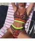 Sexy rayures colorées bikini