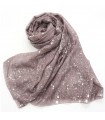 Glitter viscose shimmer grey scarf