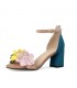 Flower power high heel sandals