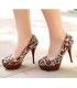 Elegant satin rhinestone embellished shoes