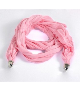 Morbida sciarpa di cotone rosa