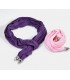 Cotton purple soft scarf