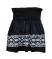 Black elegant satin skirt