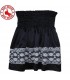 Black elegant satin skirt