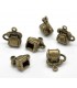 Telephone bronze earrings