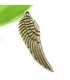Angel wings bronze earrings