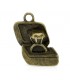 Treasure box bronze earrings