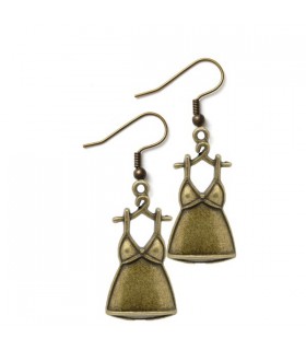 Women top bronze earrings