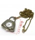 Collier horloge antique sac
