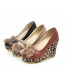 Fashion leopard fur shoes