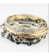 Léopard de bracelet orné de quatre cercles strass