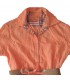 Tunica moda arancione con sciarpa