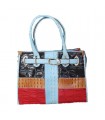 Colored deluxe crocodile pattern handbag