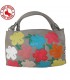 Flower embellished handbag