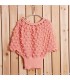 Knitted coral cardigan