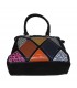 Fashion handbag with colored pattern