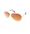 Golden frame aviator sunglasses