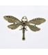 Bronze vintage dragonfly necklace