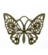 Bronze antique butterfly necklace