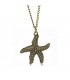 Bronze sea star necklace