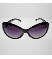 Lila Sonnenbrille mit modischen Quadraten