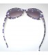 Lila Sonnenbrille mit modischen Quadraten