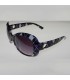 Carrés violets mode montures de lunettes de soleil
