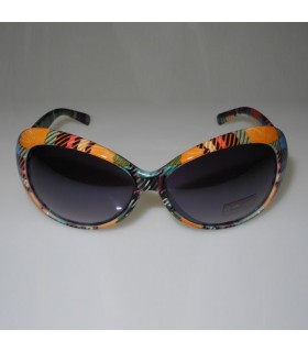 Arancione e verde piazze moda occhiali da sole cornici