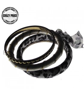 Bangles plusieurs bracelets imprimé léopard