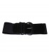 Noir large ceinture élastique