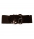 Brown wide elastic belt