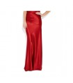 Red elegant maxi skirt