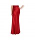 Red elegant maxi skirt