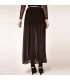 Black chiffon maxi skirt