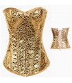 Corset sexy d'or
