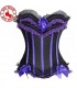 Sexy corset with purple lace