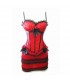 Chic corset burlesque rouge