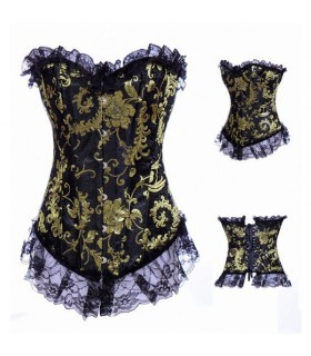 Brocade victorian corset