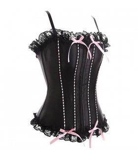 Sweet pink ribbons corset