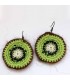 Crochet earrings kiwi style