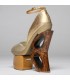 Wood butterfly architectural shoes 
