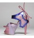 Butterfly metallic architectural shoes