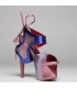 Butterfly metallic architectural shoes