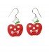 Juicy apple silver earrings