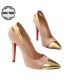Pink elegant gold detail shoe