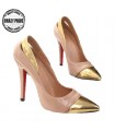 Pink elegant gold detail shoe