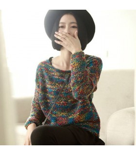 Ethnic knitted sweater