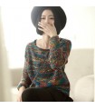 Ethnic knitted sweater