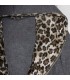 Leopard capuche avec fermeture à glissière
